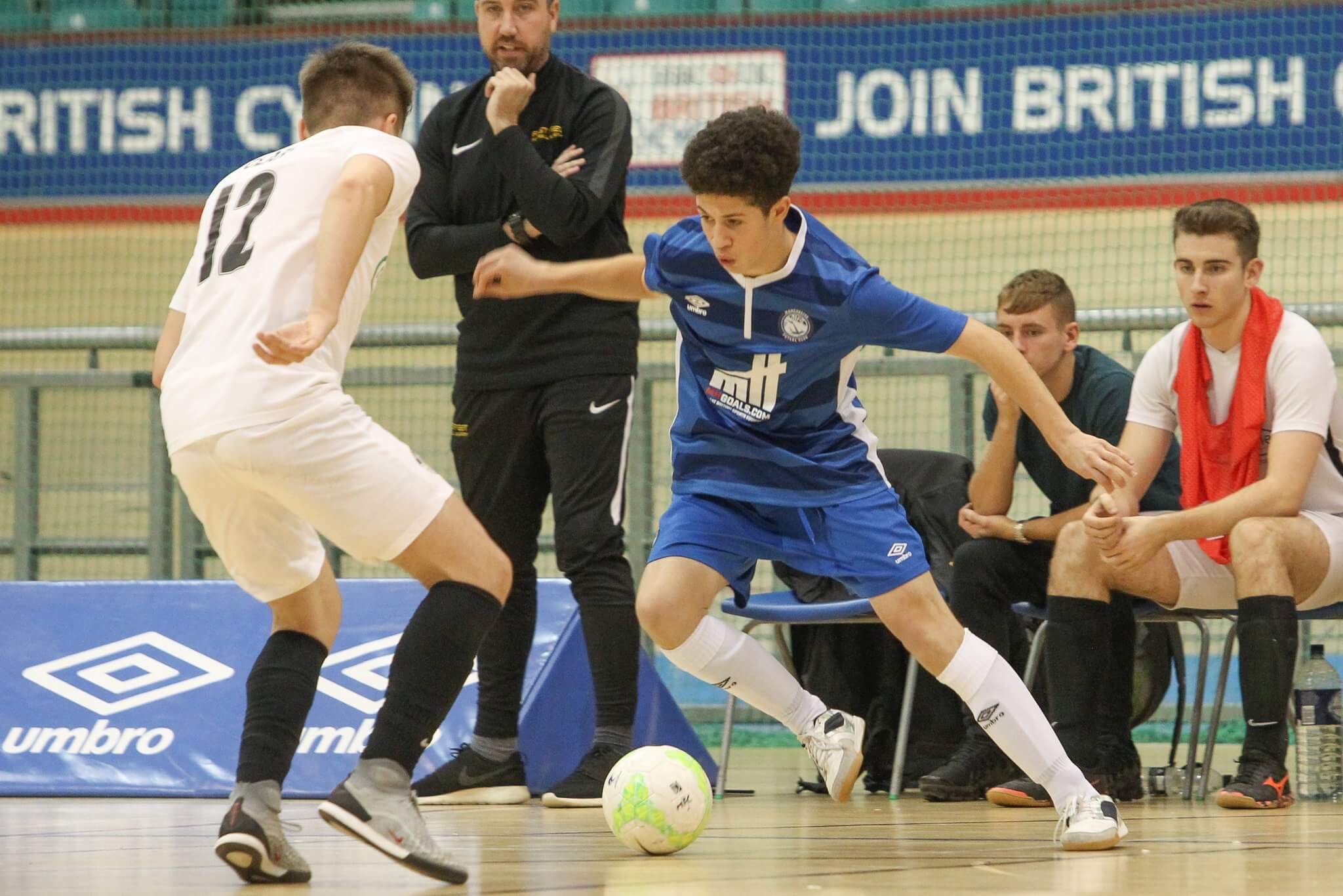 Manchester futsal inspiresport boys playing futsal in hall - insiresport image